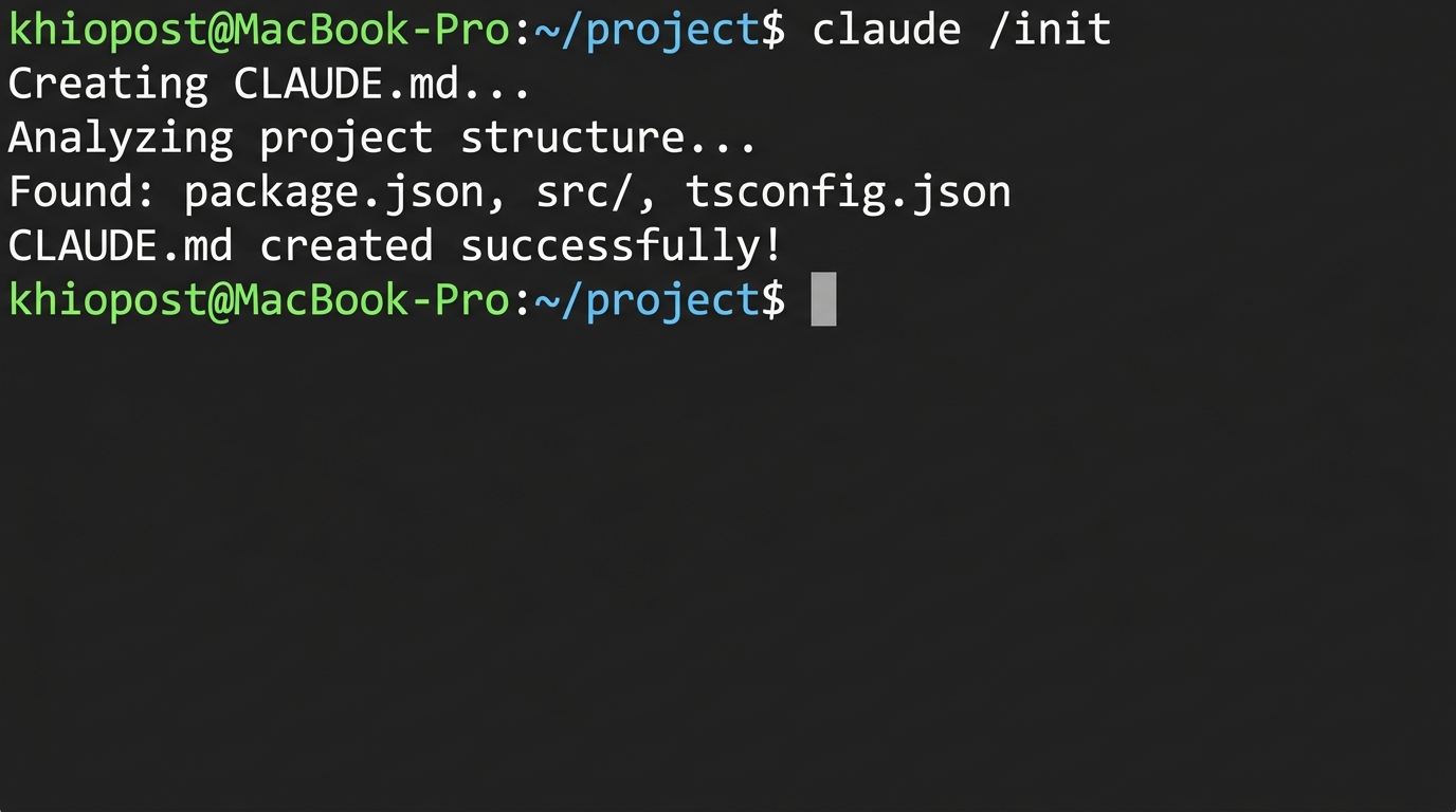 Claude Code — 설정 및 실행 결과 화면